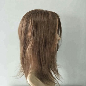 Produtos novos feitos sob encomenda 5 polegadas * 5 polegadas cheio handtied sistema de integração de cabelo perucas - Product Image 4