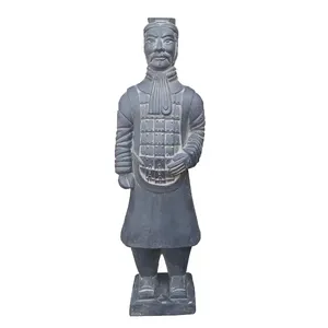 تمثال محارب من الأرضيات للتراكوتا للبيع بوليريزين *تمثال مخصص CN;FUJ تماثيل تاريخية لديكور الحديقة تمثال مخصص جينو