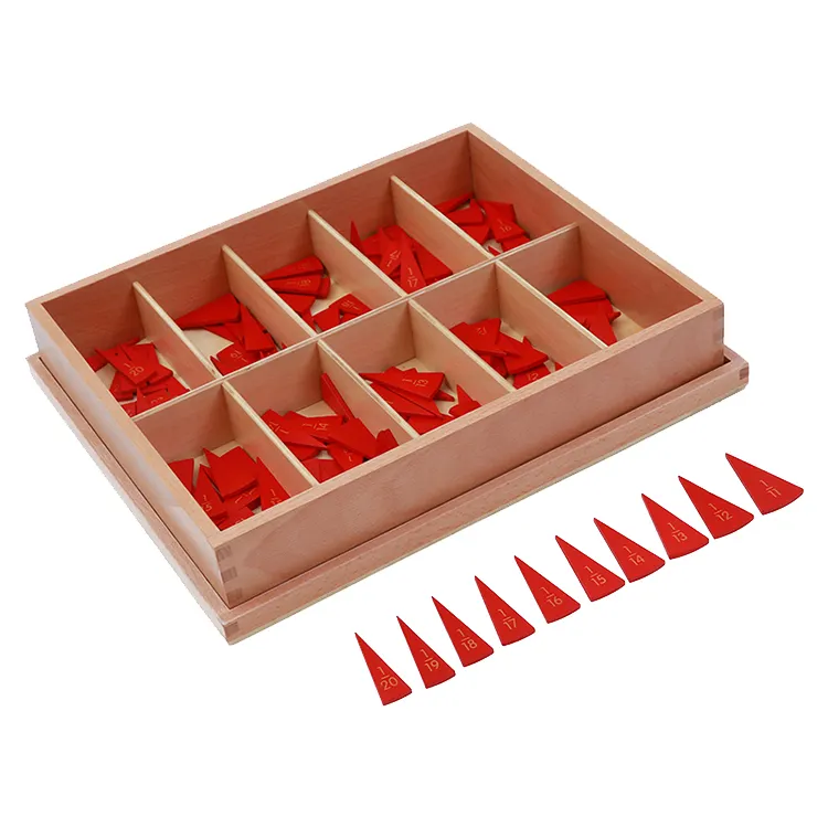 Enfants éducatifs montessori math kit en bois bloc jouets Fraction Cercles en bois montessori fraction