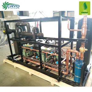 Unidade de condensamento de ar resfriado da unidade de refrigeração, 2 hp compressor parafuso da unidade de refrigeração