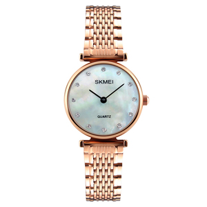 <span class=keywords><strong>Reloj</strong></span> Skmei 1223 con Caja de Aleación, Parte Trasera de Acero Inoxidable, <span class=keywords><strong>Reloj</strong></span> de Cuarzo para Mujer, con Diamantes - Product Image 2