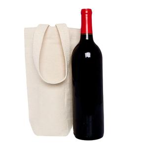 Fabrication en gros, personnalisation acceptée, logo personnalisé, sacs en toile de coton pour bouteilles de vin, OEM unique, avec logo imprimé personnalisé - Product Image 2