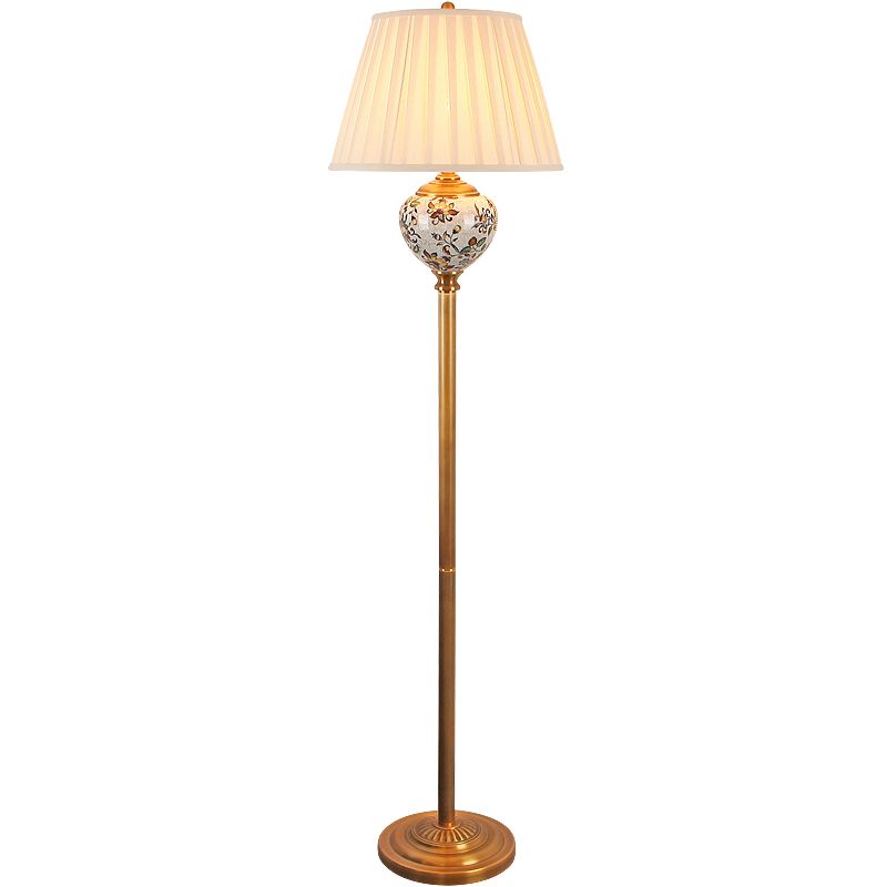 Modern Wholesale Standing Lamp Floor Lighting Copper Ceramic Floor Lamps For Living Room