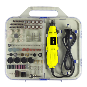 TOLHIT Power <span class=keywords><strong>Dremel</strong></span> outils rotatifs graveur perceuse ensemble d'accessoires avec arbre flexible bricolage électrique Mini meuleuse Kit 163pcs 135W - Product Image 1