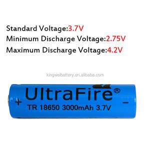 Glatt!!! Ultrafire 18650 3000 mah <span class=keywords><strong>3</strong></span>,7 v lithium- Ion batterien zum verkauf - Product Image 2
