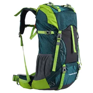 आउटडोर खेल आंतरिक फ्रेम Packable लंबी पैदल यात्रा बैग 50l डेरा डाले हुए बैग