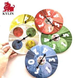 Spinner Karton Berwarna Opsional, Spinner Game Matematika dengan Panah Berputar untuk Game dan Mengajar