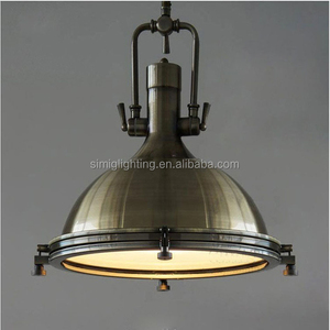 <span class=keywords><strong>Lampada</strong></span> <span class=keywords><strong>a</strong></span> <span class=keywords><strong>Sospensione</strong></span> Vintage Simig Lighting, Stile Industriale Loft <span class=keywords><strong>con</strong></span> <span class=keywords><strong>Paralume</strong></span> Metallico e Catena, per Cucina - Product Image 3