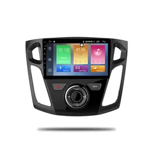 IOKONE Radio Audio Mobil Stereo GPS, Navigasi Android 9.0 Octa Core, Radio Audio Mobil Stereo GPS untuk Ford Focus 2012 2013 2014 2015 2016 2017