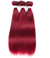 Rouge Cheveux Bundles Indien Corps Vague 99J Bourgogne Faisceaux Faisceaux De Cheveux Humains Double Welf 100% Remy Extensions de Tissage De Cheveux