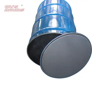 Óleo de tamanho grande azul da china venda quente de barril de aço com tampas