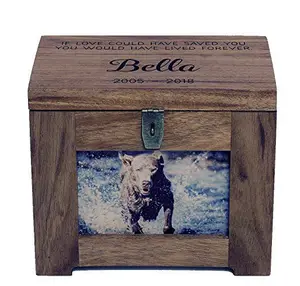 Personalized Pet Memory Box/Urn with Name and Quote or Poem