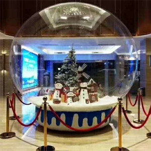 Outdoor Customized Color Inflatable Christmas <strong>Snowball</strong> 3m Diameter PVC Oxford with Air Blower for Events Snow Globe Display - Product Image 2