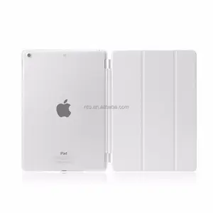 Afneembare Rubberen Harde Smart Cover En Back Case voor iPad 2/3/4 Air Mini Pro case, wit