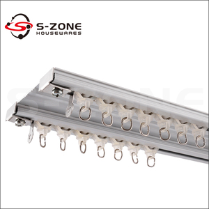 Doble ventana cortina pista <span class=keywords><strong>techo</strong></span> <span class=keywords><strong>cortinas</strong></span> <span class=keywords><strong>rieles</strong></span> <span class=keywords><strong>para</strong></span> proyecto hotelero - Product Image 1
