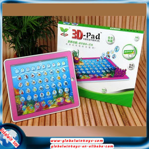 niños fácil touch pad inglés & chino abc educación almohadilla juguetes rosa/azul aprendizaje máquina gw-tys2911e - Product Image 1