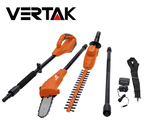 เครื่องมือทำสวนไร้<span class=keywords><strong>สาย</strong></span> 2-in-1 รุ่น Vertak 18V ระดับอุตสาหกรรม <span class=keywords><strong>เลื่อย</strong></span>โซ่ยนต์แบบติดก้านและเครื่องตัดแต่งกิ่งไม้ ใช้พลังงานแบตเตอรี่ - Product Image 2