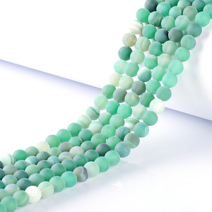 <span class=keywords><strong>Turquoise</strong></span> <span class=keywords><strong>bleu</strong></span> pierre naturelle mate, perles rondes <span class=keywords><strong>turquoise</strong></span> givrées en vrac pour la fabrication de bijoux - Product Image 6