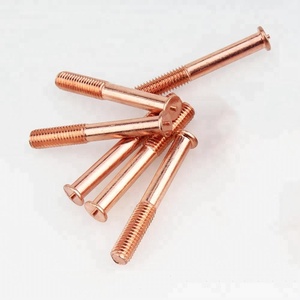 M6 punto de <span class=keywords><strong>cobre</strong></span> perno tornillo stud, acero chapado en <span class=keywords><strong>cobre</strong></span> punto tornillo de soldadura - Product Image 4