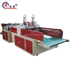 Industrial Plastic Garbage Bag Cutting Machine for Food Shop and Machinery for T-Shirt and Vest Bag Making