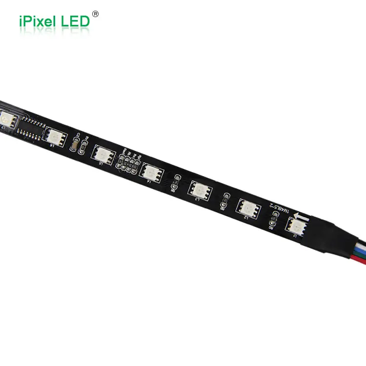 DMX led strip with 5050 addressable rgb led strip waterproof black strip light