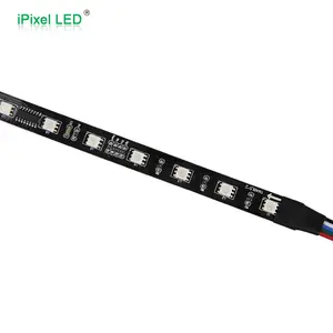 DMX led şerit 5050 adresli rgb led şerit su geçirmez siyah şerit işık