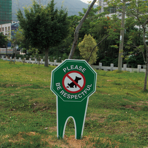 Anjing Berhenti Tahan Cuaca Kustom Tahan Lama dari Kotoran Di Halaman Anda Harap Hormat Tidak Ada Tanda Kotoran Anjing - Product Image 4