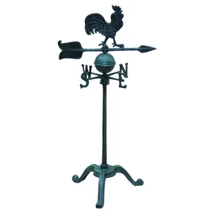 Garden cast aluminum rooster wind vane supplier