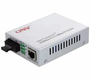 טלוויזיה במעגל סגור 10/100M 2 יציאת multimode כפולים cctv סיבים אופטי מדיה ממיר מחיר