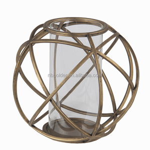 Fabbrica direttamente di alta qualità forma decorativa della palla Set di 2 metallo portacandele <span class=keywords><strong>vaso</strong></span> Made <span class=keywords><strong>in</strong></span> China - Product Image 2