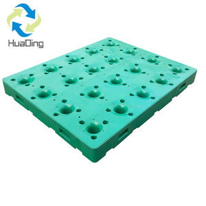 Lưu trữ Euro phong cách HDPE Vật liệu thân thiện với môi Pallet Nhựa huading 5 gallon nước chai đôi đơn phải đối mặt với Pallet kệ - Product Image 1