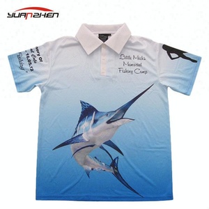 Custom mens sublimación pesca camisa jersey - Product Image 5