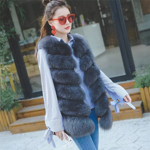 2023 Cina all'ingrosso nuova moda invernale da donna di lusso giacche e cappotti in pelliccia di volpe/giacca di pelliccia di volpe Parka/gilet di pelliccia di <span class=keywords><strong>visone</strong></span> - Product Image 2