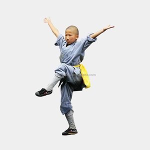 Ropa de algodón de artes marciales chinas, uniformes de monje budista Shaolin kungfu, túnicas de kungfu budista - Product Image 4