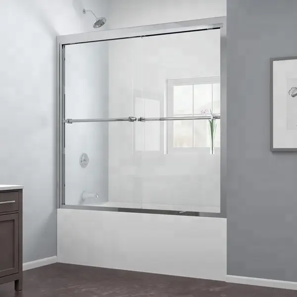 Bathroom Sliding Tempered Glass Shower Door