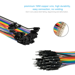 Keyestudio-Cable de Cable eléctrico <span class=keywords><strong>Dupont</strong></span>, macho a macho + macho a hembra y hembra, 20cm - Product Image 3