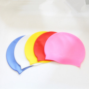 Casquette <span class=keywords><strong>de</strong></span> <span class=keywords><strong>bain</strong></span> imperméable en silicone, protection des cheveux, universelle, pour adultes, plate, pour la plongée, étanche - Product Image 4