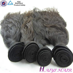 virginal del pelo humano extensiones de cabello natural rubio rizado humanos - Product Image 1