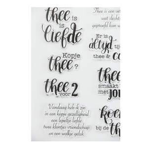 <span class=keywords><strong>Tampon</strong></span> transparent en silicone transparent pour lettres et mots personnalisés, pour bricolage, <span class=keywords><strong>scrapbooking</strong></span> et décoration, 1 feuille - Product Image 4