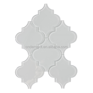 Mosaicos Premium vidrio blanco estupendo mármol linterna mosaico baldosas <span class=keywords><strong>arabesco</strong></span> - Product Image 2