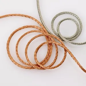 99.9% copper flexible round copper braid wire