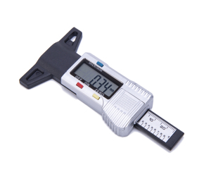 0-25.4 مللي متر الرقمية الإطارات الإطارات فقي عمق تستر المقياس/متر قياس أداة-الفضة - Product Image 6