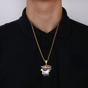 Hiphop Zircon Collier pendentif <span class=keywords><strong>Dexter</strong></span> <span class=keywords><strong>personnage</strong></span> de <span class=keywords><strong>dessin</strong></span> <span class=keywords><strong>animé</strong></span> pour homme - Product Image 5
