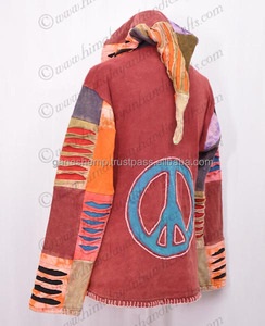 Bohemio hermoso lavado enzimático sudaderas con capucha chaqueta ropa CSWJ 240 - Product Image 3