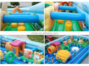 Città del Divertimento Gonfiabile a Tema Giungla con Percorso a Ostacoli di Cheer Amusement - Product Image 4