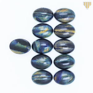 All'ingrosso 13x18mm naturale <span class=keywords><strong>occhio</strong></span> <span class=keywords><strong>di</strong></span> <span class=keywords><strong>tigre</strong></span> ovale Cabochon agata pietre <span class=keywords><strong>di</strong></span> <span class=keywords><strong>pietra</strong></span> per gioielli - Product Image 5