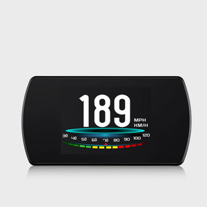 P12 4.3 inç HUD Head Up Display aşırı hız alarmı LED ekran projektör dijital kilometre ekran göstergesi - Product Image 2