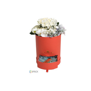 Emballage en papier pour échantillons, boîtes à <span class=keywords><strong>fleurs</strong></span> rondes en papier personnalisées, vente en gros, 20 pièces - Product Image 4
