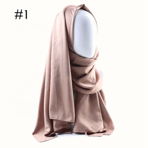 Malasia de la bufanda de la cabeza colores mezclados al por mayor venta al por mayor nuevo moda de seda bufanda envolturas barato llanura de bufanda del hijab - Product Image 2