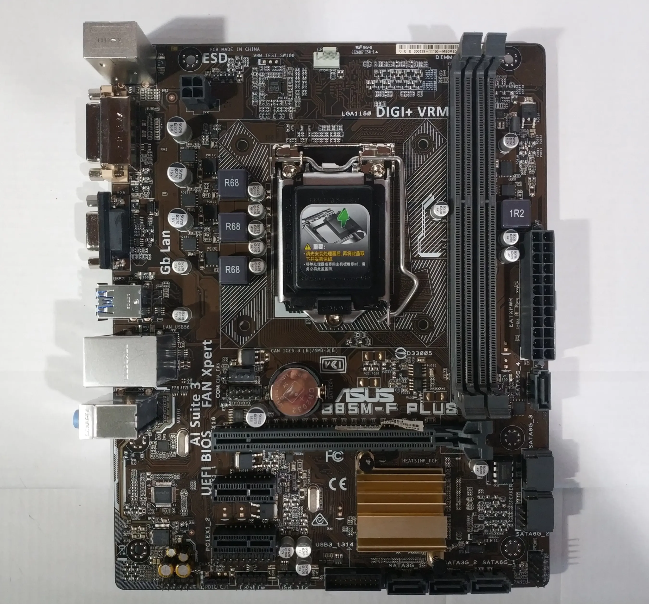 B85F PLUS desktop computer spare parts refurbished motherboard used motherboard